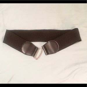 Express Accessories - NWT- black elastic and leather belt Express Accessories - NWT- black elastic and leather belt